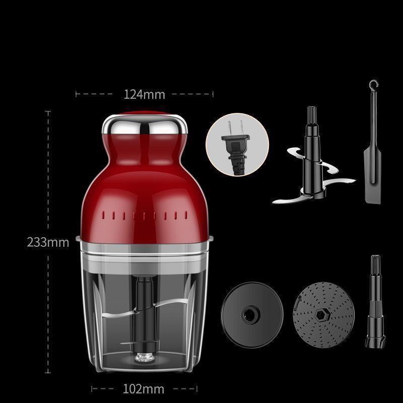 フードプロセッサー 電動 ミキサー 小型 粉末機 家庭用 ブレンダー 離乳食 大根おろし器 肉切り機 コンパクト みじん切り ひき肉機 誕生日 | ブランド登録なし | 02