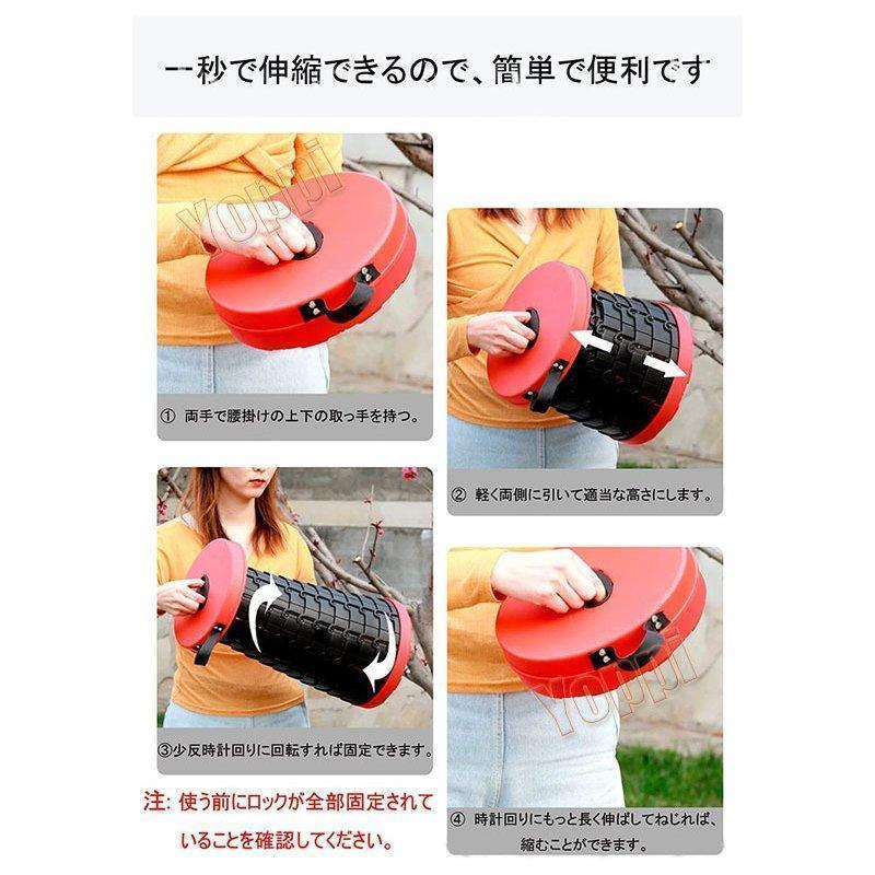 折りたたみ椅子 アウトドア チェア 伸縮式 キャンプ スツール 軽量 持ち運び一秒開閉でき 高さ調整可能 6.5?45cm登山 釣り 行列待ち 運動会 | ブランド登録なし | 07