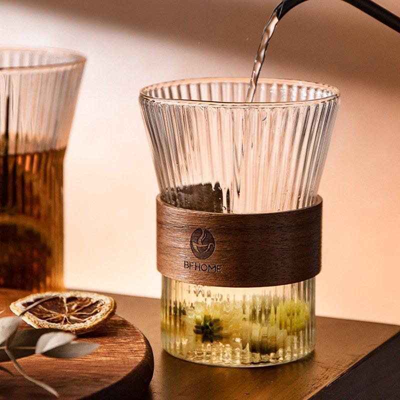 おしゃれグラス コップ タンブラー おしゃれ ガラス カップ お酒 お茶 牛乳 竹 熱くない 焼酎グラス 結婚祝い 新築お祝い 引越し祝い 父 | ブランド登録なし | 03