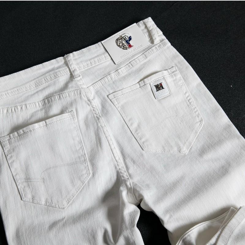 ストレッチパンツ ジーンズ メンズ デニム メンズパンツ ストレッチ ビジネス ホワイト 白 ズボン 爽やか 春 夏 スキニーパンツ ジーパン | ブランド登録なし | 13
