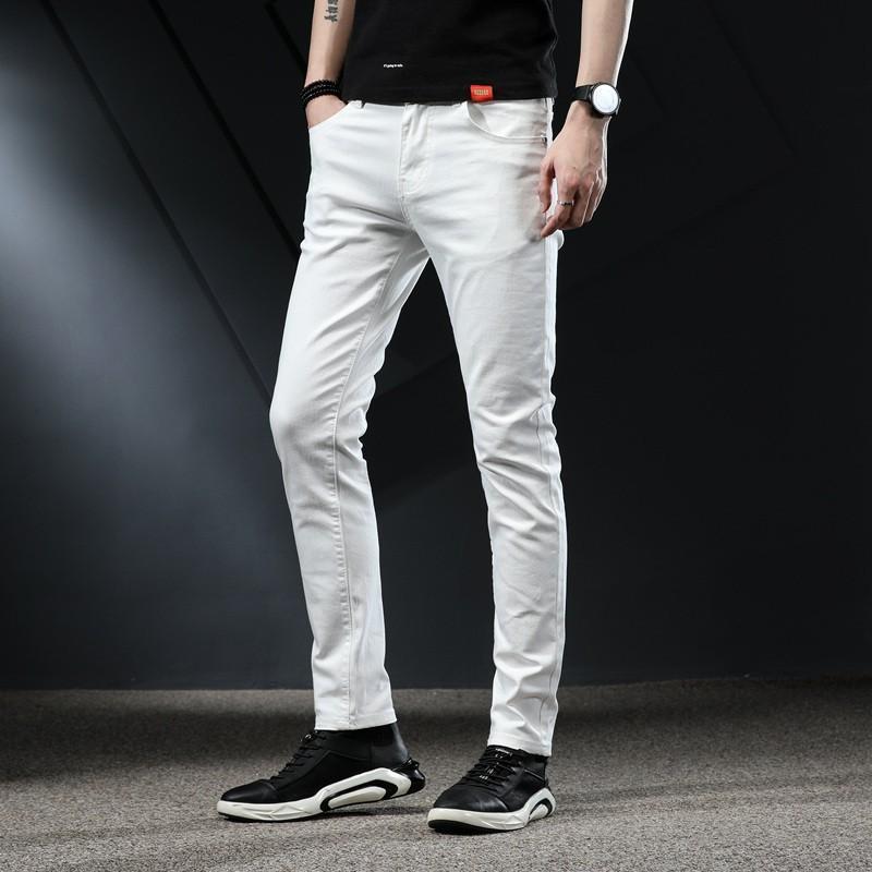 ストレッチパンツ ジーンズ メンズ デニム メンズパンツ ストレッチ ビジネス ホワイト 白 ズボン 爽やか 春 夏 スキニーパンツ ジーパン | ブランド登録なし | 16