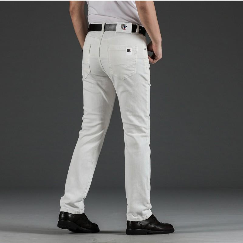 ストレッチパンツ ジーンズ メンズ デニム メンズパンツ ストレッチ ビジネス ホワイト 白 ズボン 爽やか 春 夏 スキニーパンツ ジーパン | ブランド登録なし | 09