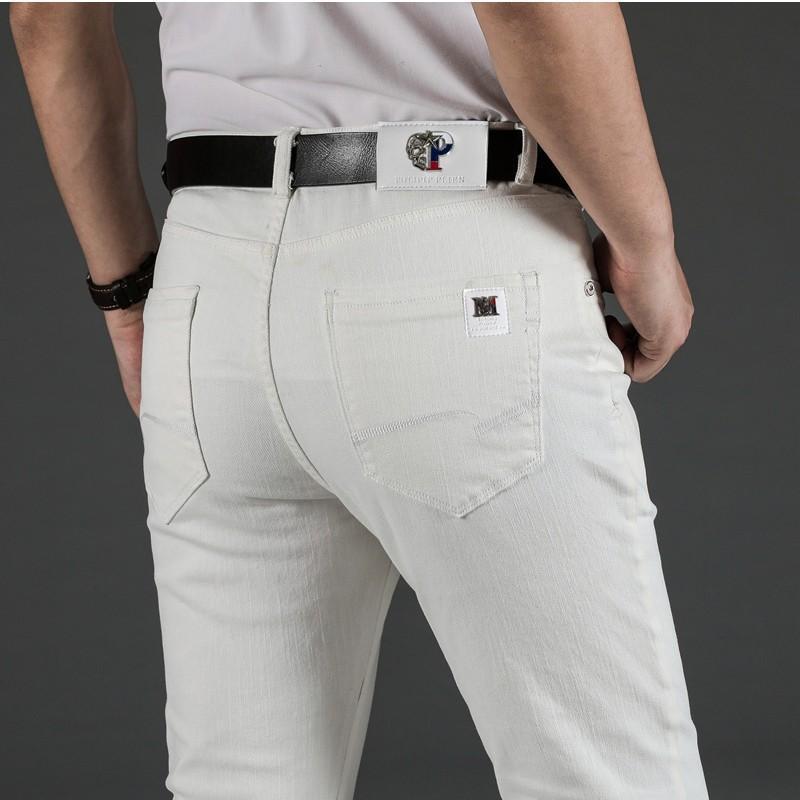 ストレッチパンツ ジーンズ メンズ デニム メンズパンツ ストレッチ ビジネス ホワイト 白 ズボン 爽やか 春 夏 スキニーパンツ ジーパン | ブランド登録なし | 11