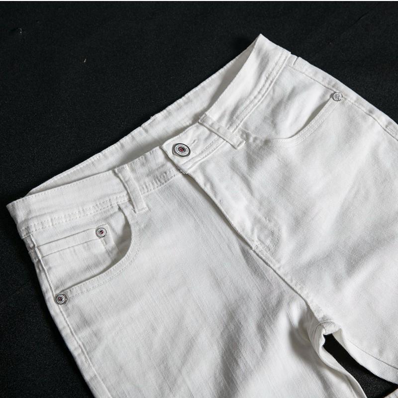 ストレッチパンツ ジーンズ メンズ デニム メンズパンツ ストレッチ ビジネス ホワイト 白 ズボン 爽やか 春 夏 スキニーパンツ ジーパン | ブランド登録なし | 12