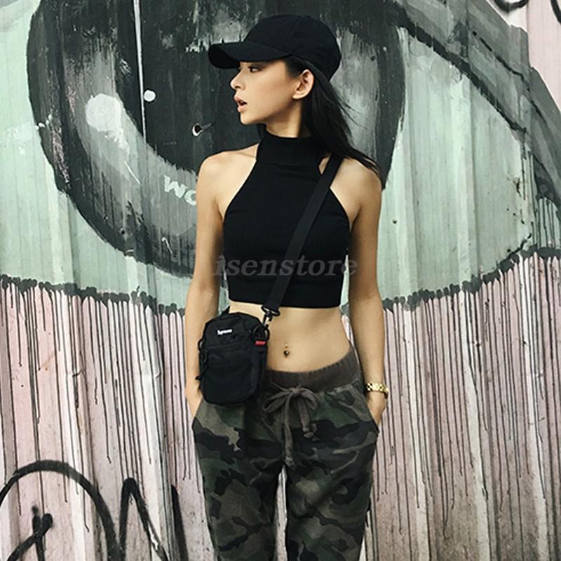 ホルターネック トップス レディース 夏 大人 セクシー リブニット ノースリーブ 肩見せ タンクトップ 無地 カットソー へそ出し tシャツ 4色 ファッション | ブランド登録なし | 05