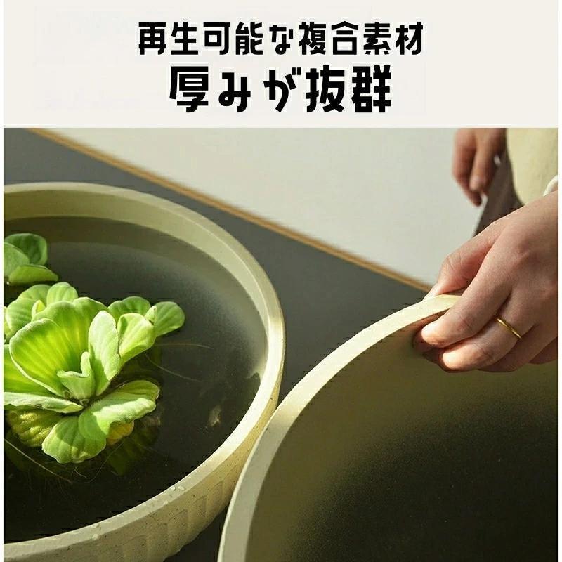 睡蓮鉢 スイレン鉢 メダカ 鉢 金魚鉢 軽量 植木鉢 大型 30 35 40cm プラスチック おしゃれ 北欧風 丸鉢 飼育鉢 樹脂製 軽量 | ブランド登録なし | 07