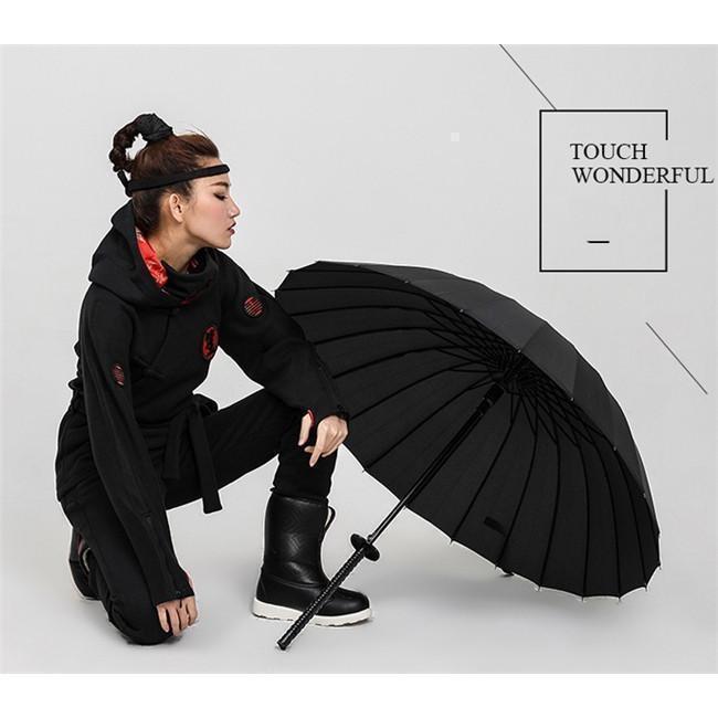 傘 雨傘 メンズ 男性 ブラック 黒 景品 ギフト プレゼント 男性 メンズ 8本 16本 24本 武士 長傘 サムライ刀傘 レディース 大きい 頑丈 | ブランド登録なし | 12