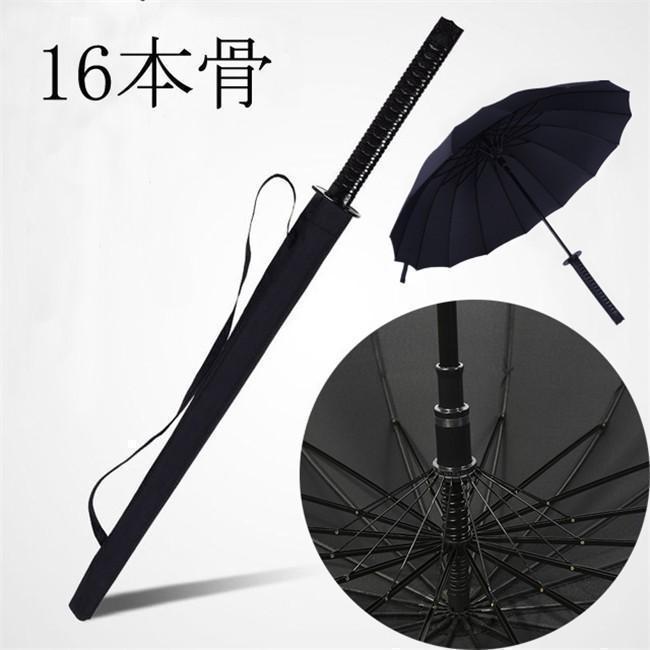 傘 雨傘 メンズ 男性 ブラック 黒 景品 ギフト プレゼント 男性 メンズ 8本 16本 24本 武士 長傘 サムライ刀傘 レディース 大きい 頑丈 | ブランド登録なし | 05