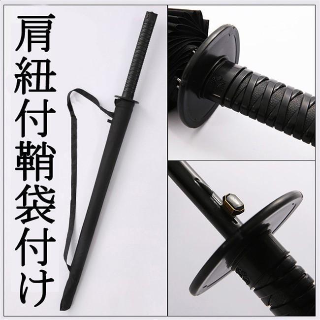 傘 雨傘 メンズ 男性 ブラック 黒 景品 ギフト プレゼント 男性 メンズ 8本 16本 24本 武士 長傘 サムライ刀傘 レディース 大きい 頑丈 | ブランド登録なし | 07