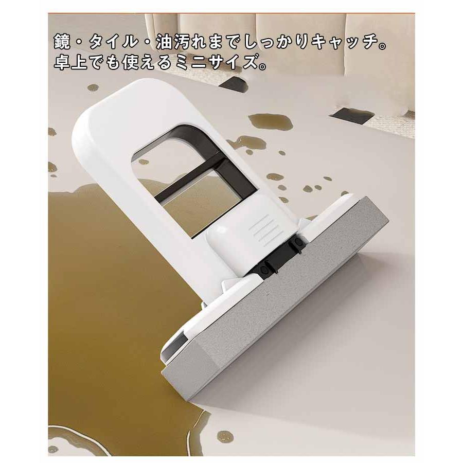 ミニモップ スポンジ 小型 軽量 ハンディモップ スポンジぞうきん 壁 鏡 台所 キッチン用 水拭き モップ 乾湿両用 手洗い不要 お掃除グッズ 風呂 | ブランド登録なし | 07