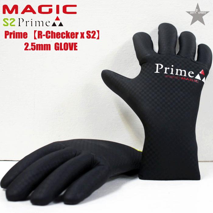 MAGIC】PRIME S2 2.5mm GLOVE【R-CHECKER x S2】 サーフィン グローブ