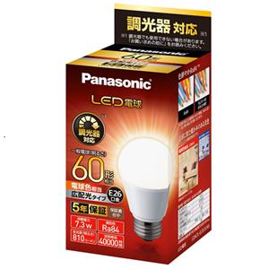 パナソニック LED電球 調光器対応 LDA7L-G/D/S/K6 電球色相当 60形相当