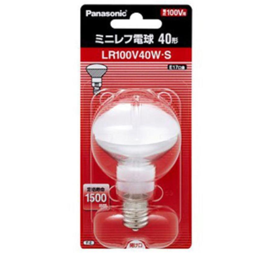 パナソニック ミニレフ電球 LR100V40W-S 40W E17 20個セット 楽天市場】「送料無料」[20個セット]Panasonic パナソニック 100V用