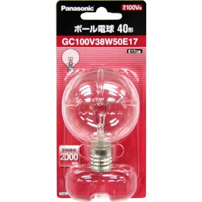 Panasonic（パナソニック） ボール電球 GC100V38W50E17 40W形 クリア