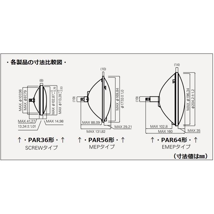 ウシオ　シールドビーム　JP100V300WC/VN/S5/M 4個セット (JP100V300WCVNS5M)　PAR56タイプ　超狭角　口金MEP　｜active-star｜02