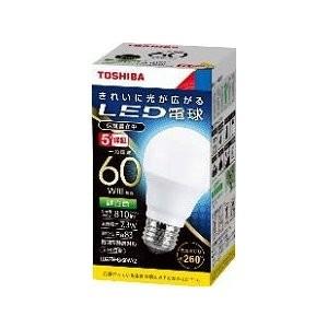 東芝 LED電球 一般電球形 LDA7N-G/60W/2 全方向タイプ 昼白色 60W形