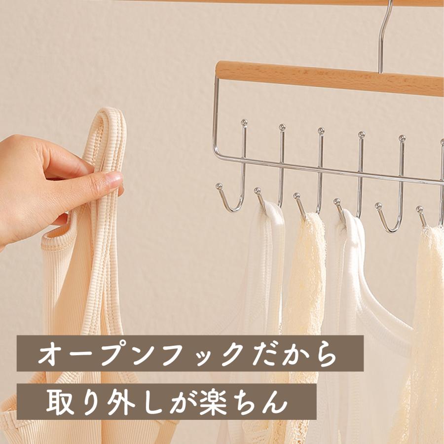 帽子 ハンガー 収納 キャップ 最大16個 帽子掛け ベルト ネクタイ スカーフ キャミソール 下着 クローゼット 整理 木製 |  | 02