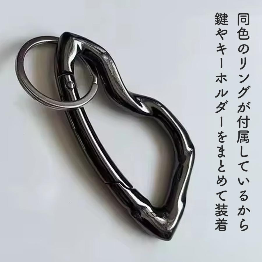 リュック カラビナ おしゃれ キーホルダー メンズ キーリング バッグチャーム Y2K アクセサリー |  | 02