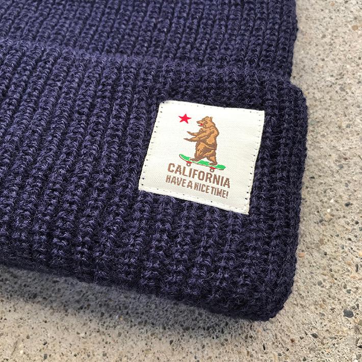 《CALIFORNIA HAVE A NICE TIME !》ハブアナイスタイム  AZE WATCH BASIC (CA-2002) ニット帽 クマ ベアー スケボー くま刺繍 メンズ レディース ブランド | CALIFORNIA HAVE A NICE TIME ! | 03