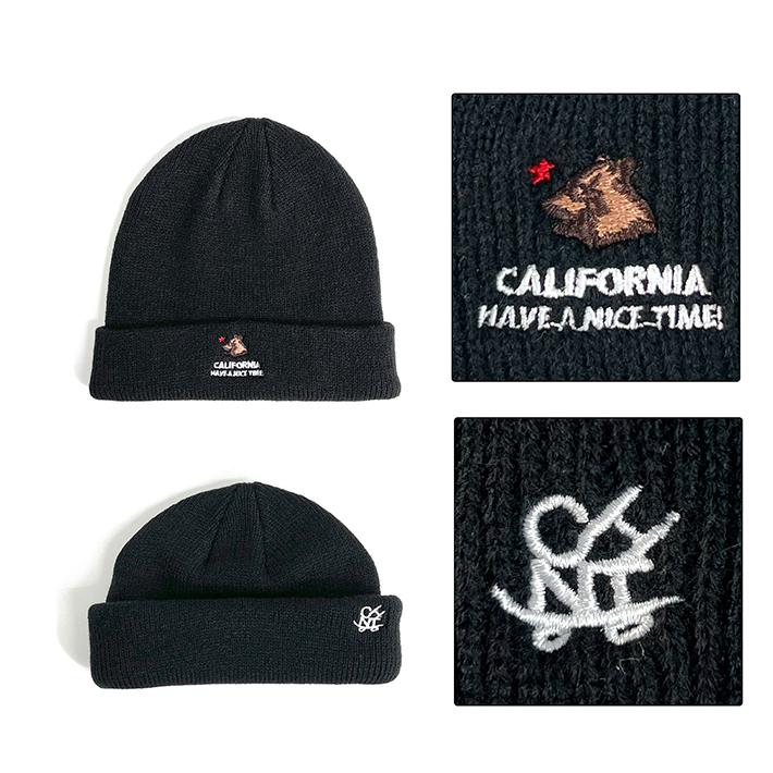 CALIFORNIA HAVE A NICE TIME! / カリフォルニアハブアナイスタイム BEAR 2WAY KNIT WATCH (CA-2231) ワッチ ニット帽 ショートワッチ 防寒 メンズ ブランド | CALIFORNIA HAVE A NICE TIME ! | 04