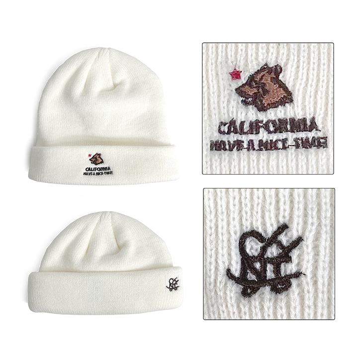 CALIFORNIA HAVE A NICE TIME! / カリフォルニアハブアナイスタイム BEAR 2WAY KNIT WATCH (CA-2231) ワッチ ニット帽 ショートワッチ 防寒 メンズ ブランド | CALIFORNIA HAVE A NICE TIME ! | 06