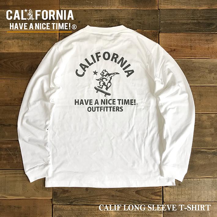 Calif Long Sleeve T Shirt Calw 056 ロンt 長袖 Tシャツ カレッジ ストリート 古着ミックス スケート サーフ メンズ レディース ブランド Calw 056 Have A Nice Time Store 通販 Yahoo ショッピング