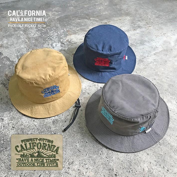 《CALIFORNIA HAVE A NICE TIME !》カリフォルニアハブアナイスタイム PACKABLE BUCKET HAT2 (CGH-101) パッカブル バケットハット 撥水 ハット 帽子 | CALIFORNIA HAVE A NICE TIME !