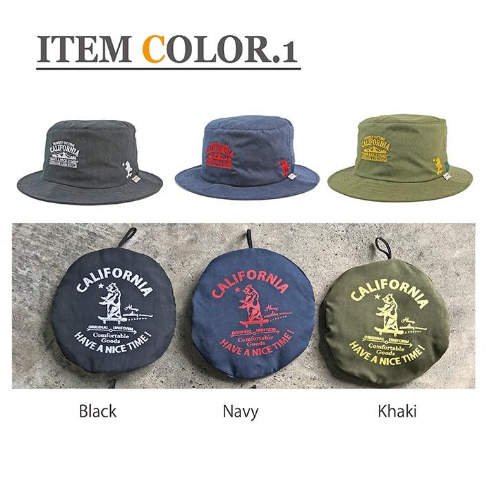 《CALIFORNIA HAVE A NICE TIME !》カリフォルニアハブアナイスタイム PACKABLE BUCKET HAT2 (CGH-101) パッカブル バケットハット 撥水 ハット 帽子 | CALIFORNIA HAVE A NICE TIME ! | 03