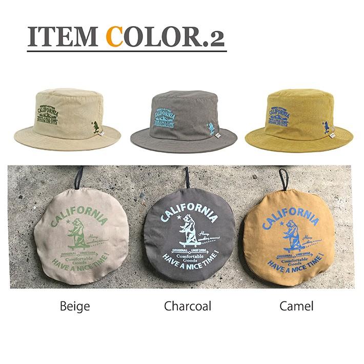 《CALIFORNIA HAVE A NICE TIME !》カリフォルニアハブアナイスタイム PACKABLE BUCKET HAT2 (CGH-101) パッカブル バケットハット 撥水 ハット 帽子 | CALIFORNIA HAVE A NICE TIME ! | 04
