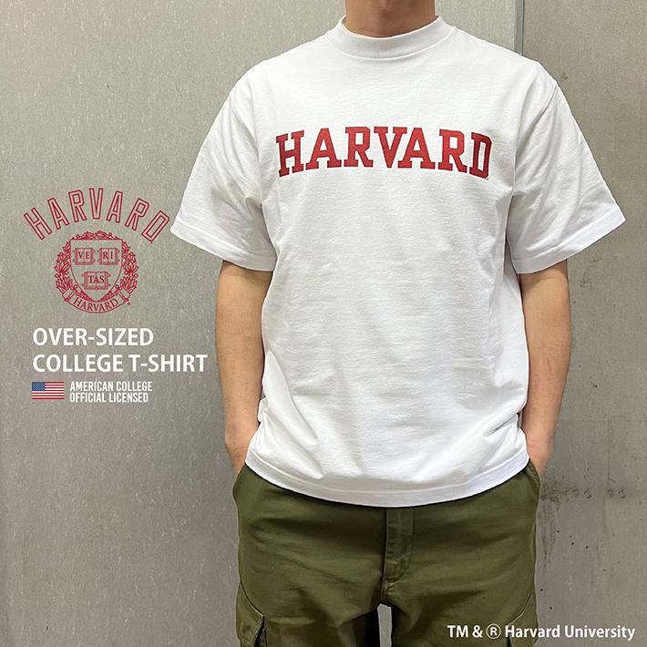 HARVARD ハーバード Over-Sized College T-Shirt ビッグシルエット カレッジ Tシャツ 7.1oz ラギットT メンズ レディース カレッジ ロゴ アメカジ ブランド | UCLA