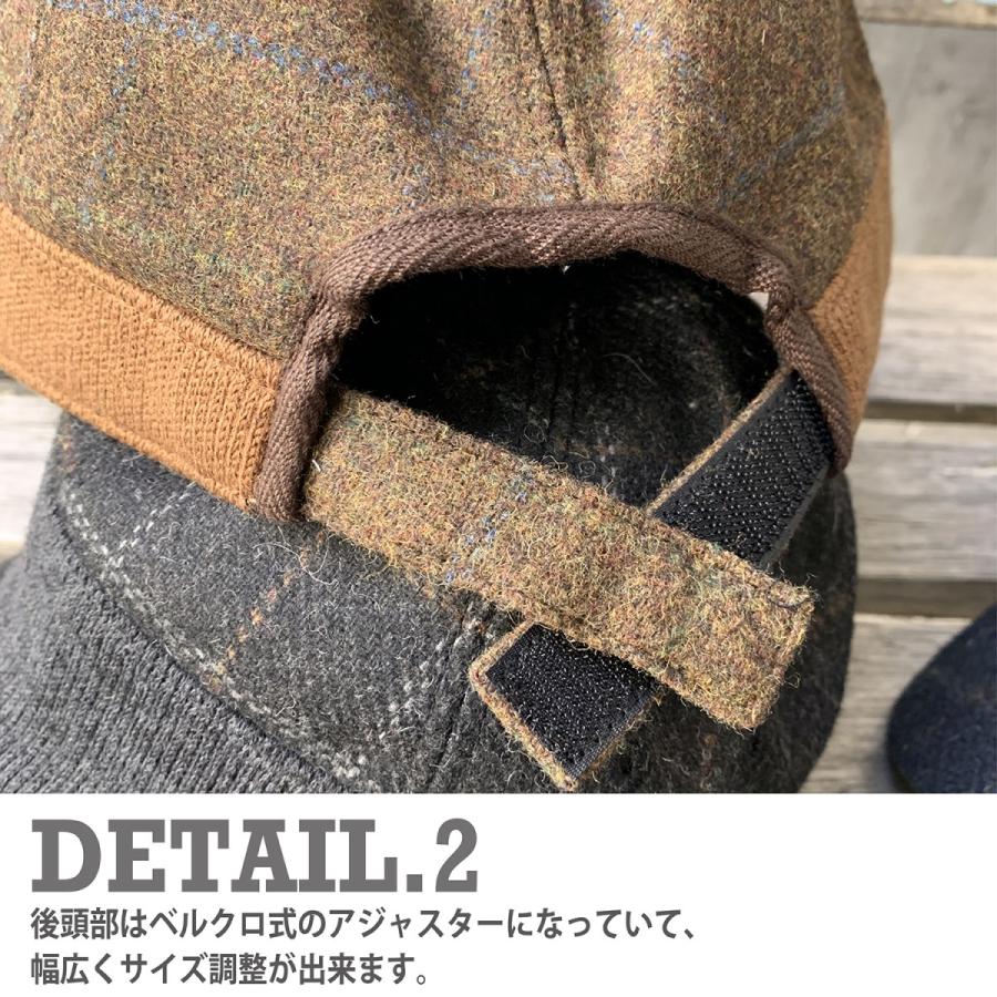《Well-Tailored》ウェルテーラードBALL CAP WL(KKC-235)ボールキャップ　キャンプキャップ キャップ ウールチェック メンズ　 |  | 04