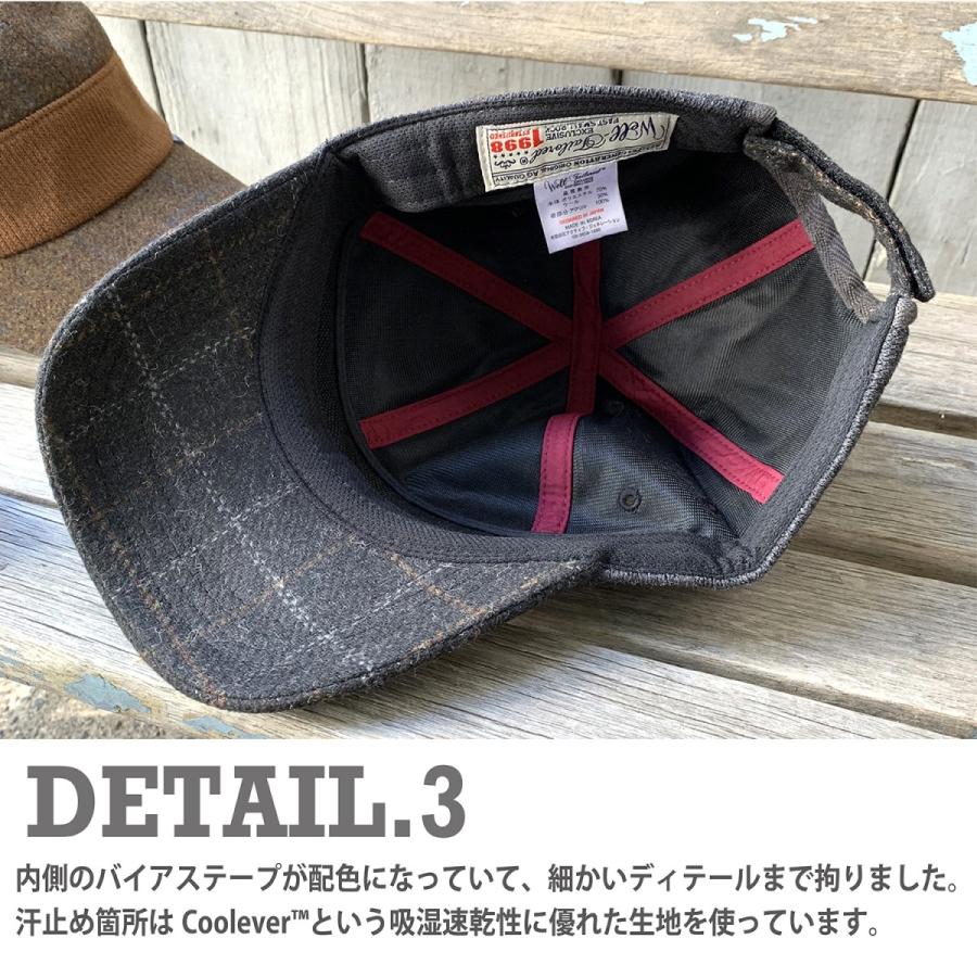 《Well-Tailored》ウェルテーラードBALL CAP WL(KKC-235)ボールキャップ　キャンプキャップ キャップ ウールチェック メンズ　 |  | 05
