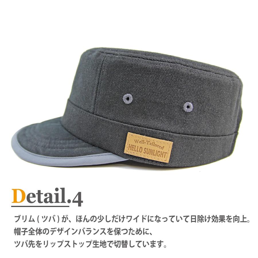 Well Tailored ウェルテーラード Work Cap Hello Kkc 312 ワークキャップ キャンバス リップストップ メンズ ワイドブリム バイザー ツバ短 ブランド Kkc 312 Have A Nice Time Store 通販 Yahoo ショッピング