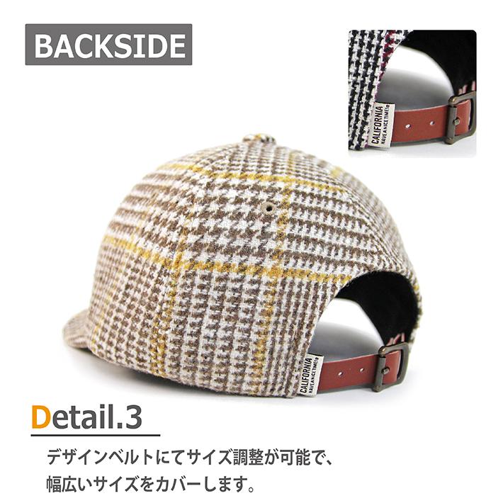 《CALIFORNIA HAVE A NICE TIME !》ハブアナイスタイム S.V CAMP HT (KKC-325) ショートバイザーキャップ 千鳥格子 ショートブリム 帽子 メンズ ブランド | CALIFORNIA HAVE A NICE TIME ! | 05