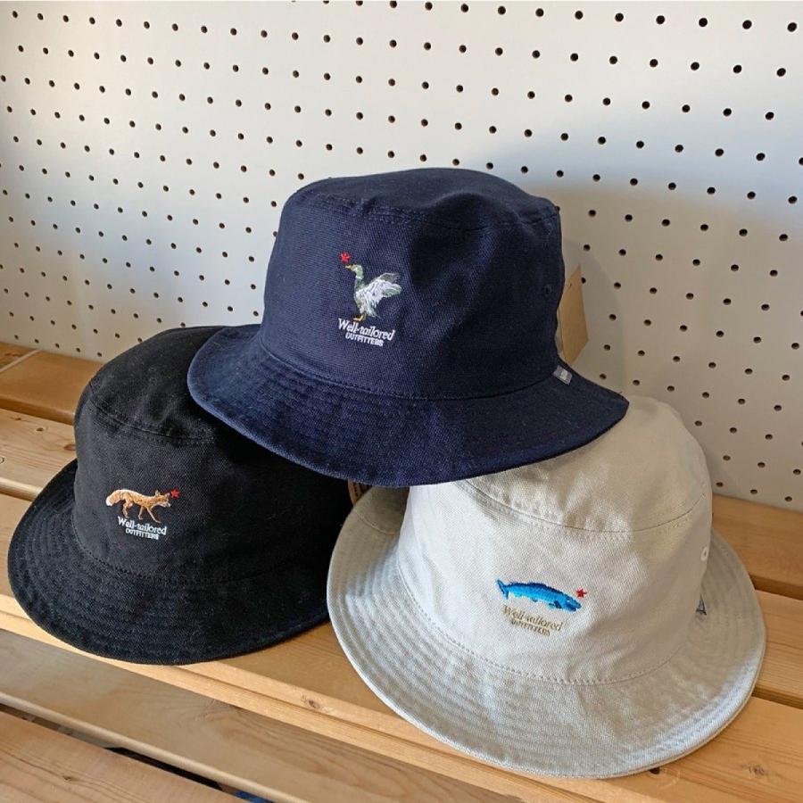 《Well-Tailored》ウェルテーラード BUCKET HAT ANIMAL (KKH-083) バケットハット アニマル キャンバス ブランド 動物 帽子 メンズ レディース |  | 03