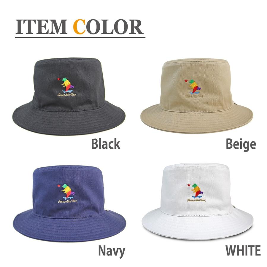 《CALIFORNIA HAVE A NICE TIME !》カリフォルニアハブアナイスタイム BUCKET HAT R.BEAR (KKH-087) バケットハット ベアー メンズ レディース ブランド | CALIFORNIA HAVE A NICE TIME ! | 01