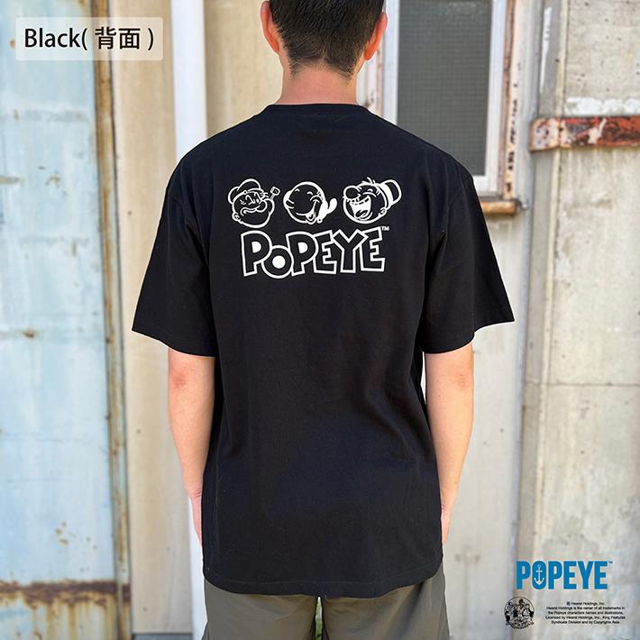 POPEYE / ポパイ Tシャツ (POP-003) ワンポイント 刺繍 プリント ほうれん草 缶詰 オリーブ OLIVE ウィンピー アメカジ レディース メンズ ブランド | POPEYE | 02