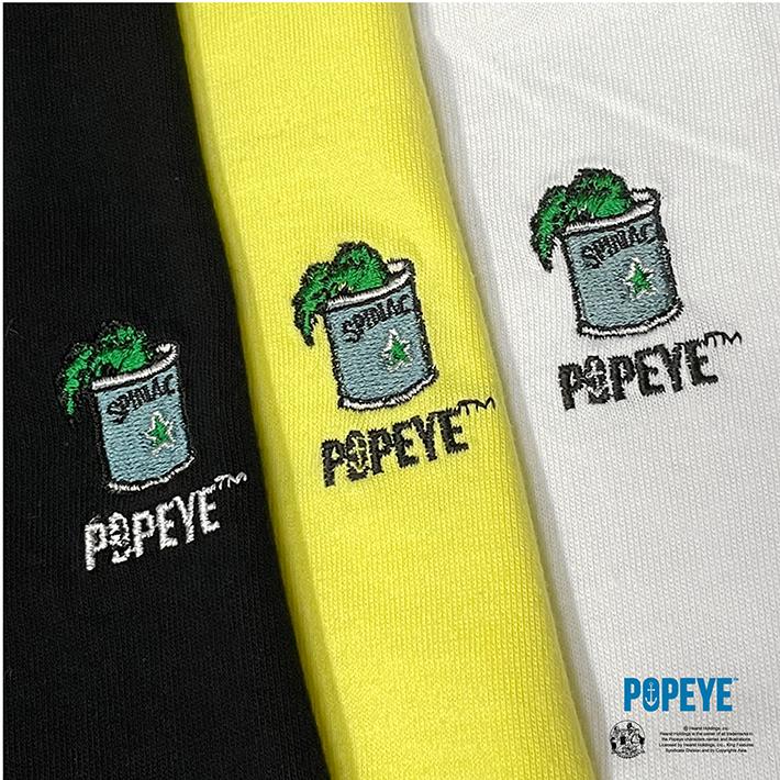 POPEYE / ポパイ Tシャツ (POP-003) ワンポイント 刺繍 プリント ほうれん草 缶詰 オリーブ OLIVE ウィンピー アメカジ レディース メンズ ブランド | POPEYE | 07