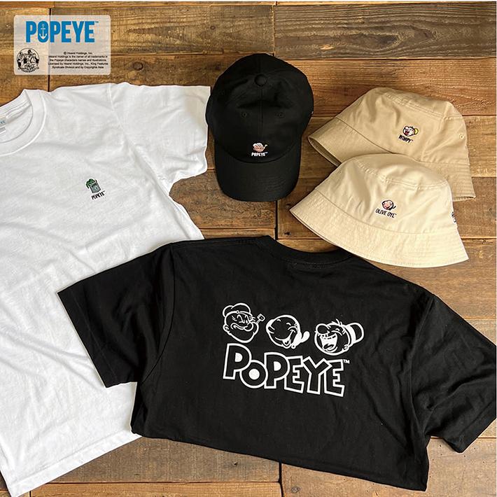 POPEYE / ポパイ Tシャツ (POP-003) ワンポイント 刺繍 プリント ほうれん草 缶詰 オリーブ OLIVE ウィンピー アメカジ レディース メンズ ブランド | POPEYE | 09