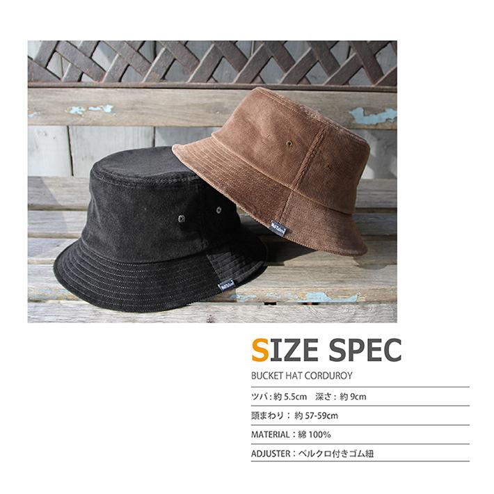 《Well-Tailored》ウェルテーラード BUCKET HAT CORDUROY (WL-2004)コーデュロイハット 帽子 バケットハット コーデュロイ レディース メンズ ブランド | Well-Tailored | 06