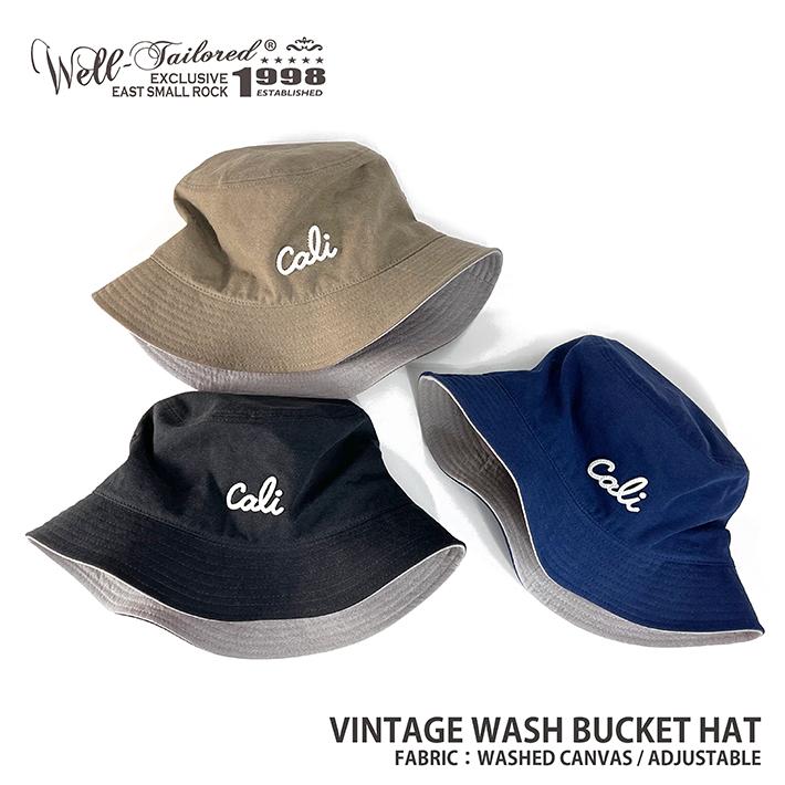 Well-Tailored / ウェルテイラード VINTAGE WASH BUCKET HAT (WL-2226) バケットハット CALI 洗い加工 レディース メンズ ブランド | 
