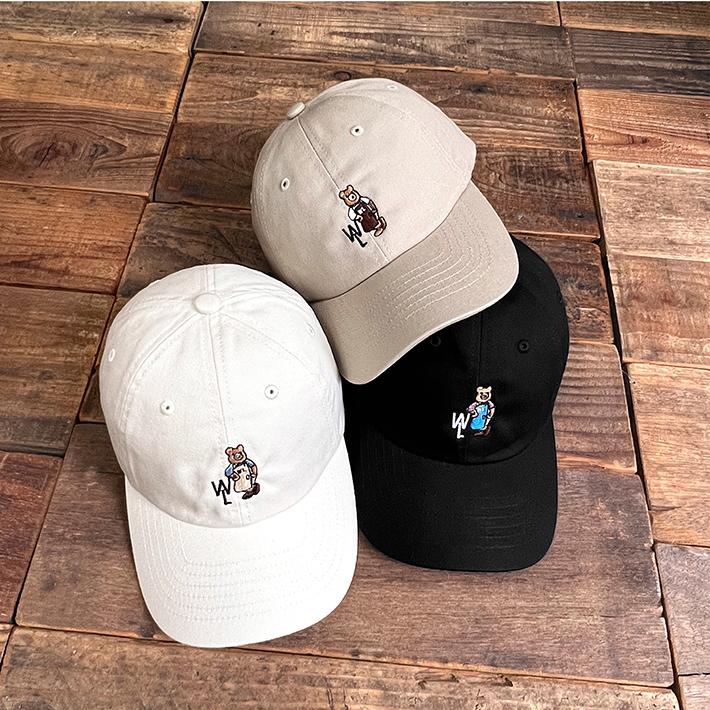 Well-Tailored / ウェルテイラード WELL-BEAR CAP (WL-2323) クマ ワンポイント刺繍 刺繍キャップ アニマル刺繍 ローキャップ レディース メンズ ブランド | Well-Tailored | 09
