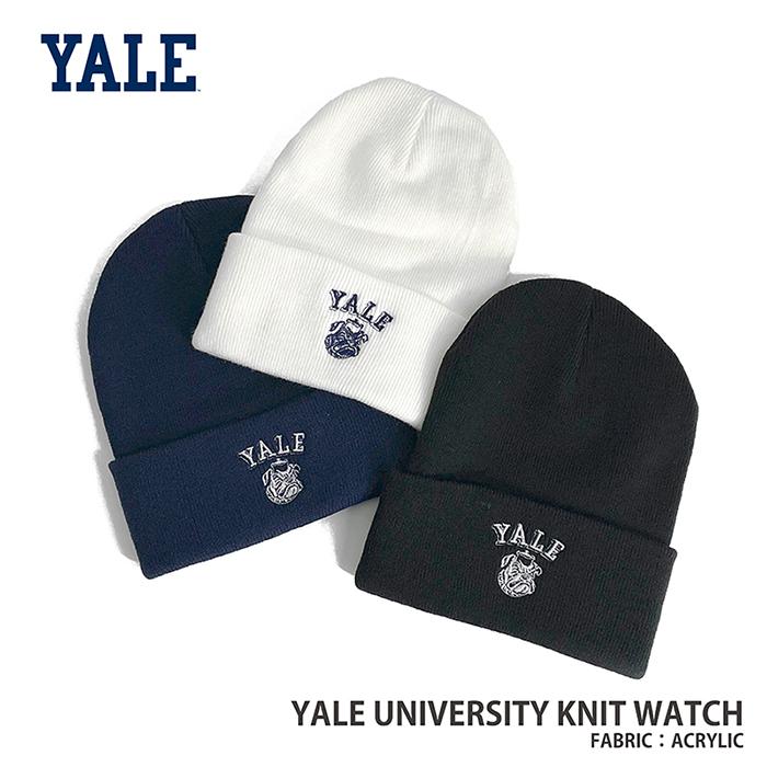 YALE / イエール大学 KNIT WATCH (YLAG-044) ニットワッチ ニット帽 ニット帽子 メンズ レディース カレッジ ロゴ アメカジ スポーツ アイビー リーグ ブランド | UCLA