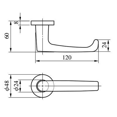 美和ロック　ＭＩＷＡ　レバーハンドル　表示錠　扉厚３３−４１ｍｍ用　アルミ合金製　アルミシルバー（ＳＶ）　ＬＡ２０−８　５個セット