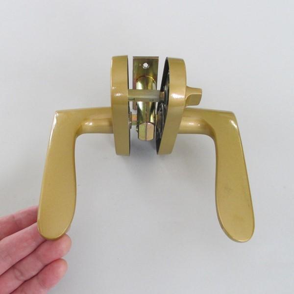 マツ六 ゲート GATE レバーハンドル MJレバー MJL−20−4K−TSG 表示錠 塗装ゴールド バックセット50mm・60mm