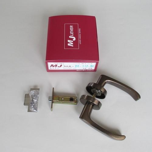 ゲート GATE レバーハンドル MJレバー MJL−24−1M−Br 空錠 ブラウン バックセット50mm・60mm 1個 送料無料