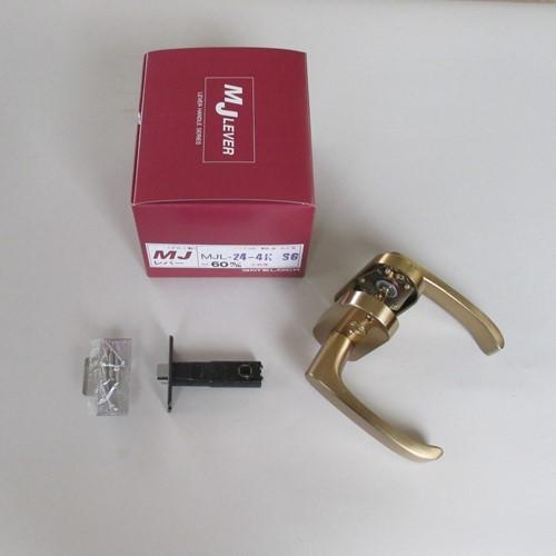 マツ六 ゲート GATE レバーハンドル MJレバー MJL−24−4K−SG 表示錠 サテンゴールド バックセット50mm・60mm