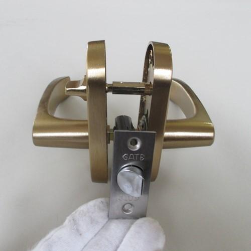マツ六 ゲート GATE レバーハンドル MJレバー MJL−24−4K−SG 表示錠 サテンゴールド バックセット50mm・60mm