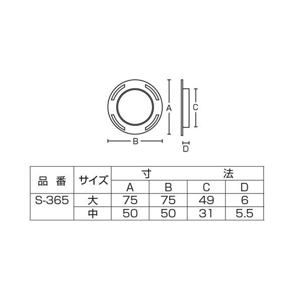 ツキエス S−365 赤銅ニュー平面遠州透 虫喰 大/中 : Active