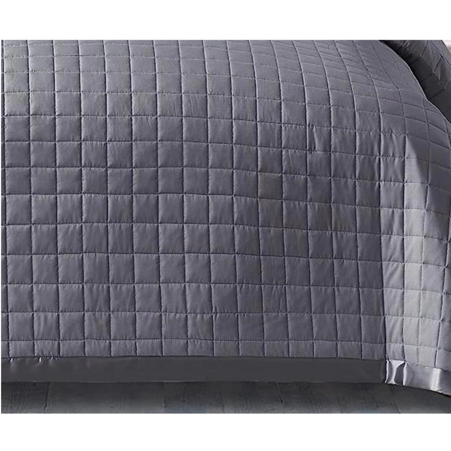 Bed throwset King/SuperKing size gray ベッドスローセット キング/スーパーキングサイズ グレー